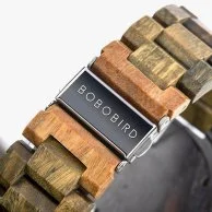 ساعة بوبو بيرد الخشبية - أخضر غامق