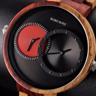 ساعة بوبو بيرد الخشبية - بني فاتح