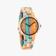 ساعة بوبو بيرد الخشبية -عدة اللوان