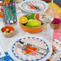 Boho Floral Paper Plates 12pc Pack by Talking Tables