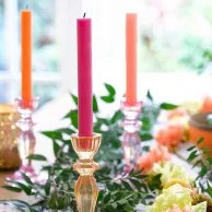 Boho Orange Glass Candle Holder by Talking Tables