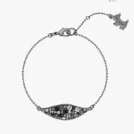 Bracelet With Pavé Set Spindle - Black