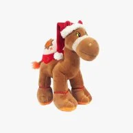 Brown Christmas Camel With Santa Hat And Merry Christmas Bandada 18Cm By Fay Lawson