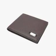 Brown Leather Mecal Wallet-genuine leather
