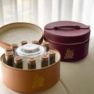 Camel Brown Leather Box by Feel Good Tea