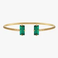 Caroline Svedbom Baguette Bracelet Emerald