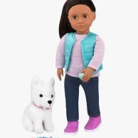Cassie Doll with Pet Dog by Our Generation
