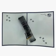 بطاقة ثلاثية الأبعاد بوب أب بتصميم قطط تلعب من أبرا كاردز