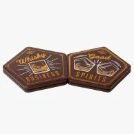 Ceramic Coaster, Set of 4 - Whisky by Gentlemen's Hardware
