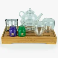مجموعة شاي الاحتفال مع عبوات الشاي الصغيرة من تشابا 