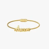 CERRUTI 1881 Stylish "Believe" Gold Plated Bracelet