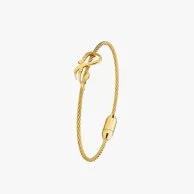 CERRUTI 1881 Stylish Arabic "Love" Gold Plated Bracelet