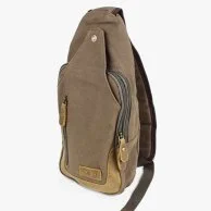 Chest Bag Canvas with Genuine Leather by Mecal