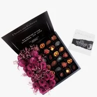صندوق هدايا شوكولاتة وزهور