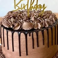 Chocolate Cake with Topper by Celebrating Life Bakery