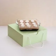 Chocolate Cloud Casserole & White Roses Bundle by Sugar Daddy's Bakery