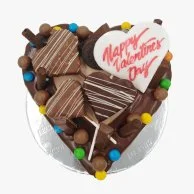 Chocolate Valentine Heart Shaped Cake by Secrets 