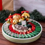 Christmas Chocolate Assortment in a Ceramic Bowl By Lilac 