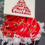 Christmas Holly Leaves Cupcake By Bloomsbury's