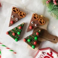 Christmas Tree & Rudolf Brownies by Cake Social
