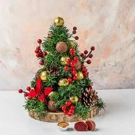 Christmas Tree with Edible Ornaments by NJD