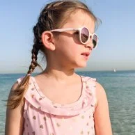 Cleo - Baby Pink Mirrored Kids Sunglasses by Little Sol+