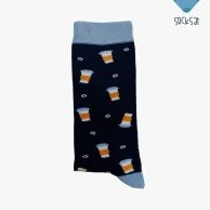 Coffee Cups & Beans Socks by Socksat (Unisex) 2 pairs  