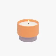 Color Block 6oz Orange Ceramic Violet & Vanilla by Paddywax