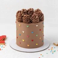 Colorful Hearts Cake by Cake Social
