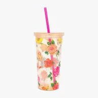 Coming up Roses - Sip Sip Tumbler with Straw by Bando