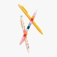مجموعة 3 أقلام رصاص بأشكال ورود من باندو