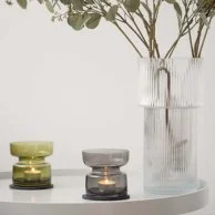 Copenhagen Tea Light Holder - Jade Glass
