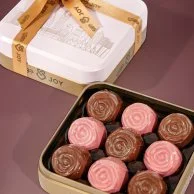 Cotton Candy In Joy Tin Sq Box By Joy Chocolate