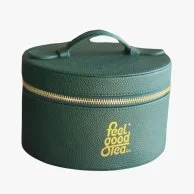 Crocodile Green Leather Box by Feel Good Tea