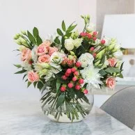 Crystal Coral Flowers Bouquet