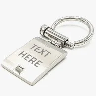Customized Rectangular Keychain