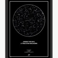 خريطة نجوم حسب الطلب 