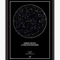 خريطة نجوم حسب الطلب