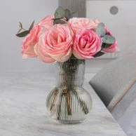 Cute Pink Flower Arrangement with Vase