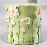 Daisy Garden Cake & Roses Bundle