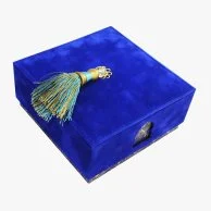 Dark Blue Mosque Velvet Box 