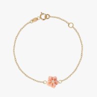 Pink Diamond Floral Bracelet