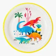 Dinosaur Paper Plates 8pc Pack by Talking Tables