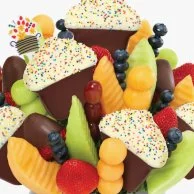 Dipped Confetti Fruit Cupcake with Blueberries By Edible Arrangements