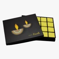 Diwali Candle Luxury Chocolate Box by Le Chocolatier