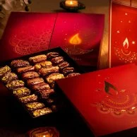Diwali Light Orange Box by Zadina