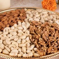 Diwali Special Assorted Dryfruits Thal 1.2kg by My Govinda's