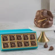 Eco friendly Chocolate Ganpathi Small with Modak by NJD