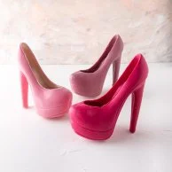 Edible Pink Chocolate Heels by NJD