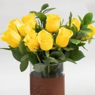 Eid Yellow Roses Flower Arrangement